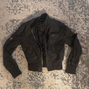 Members only cropped bomber